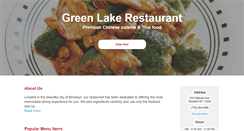 Desktop Screenshot of greenlakerestaurant.net